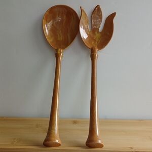 Imperial Vintage plastic Made in USA Spoon/Fork Serving Set